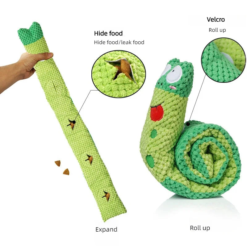 Snail Puzzle Feeder Interactive Dog Toy
